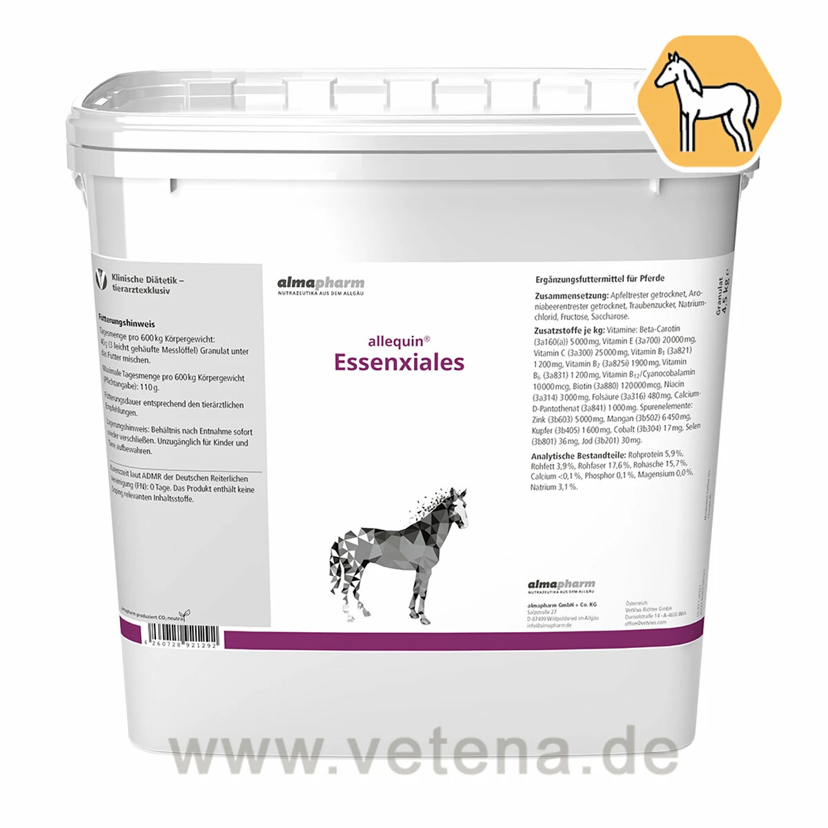 Allequin Essenxiales Mikrogranulat Für Pferde 1 Allequin Essenxiales Mikrogranulat Für Pferde