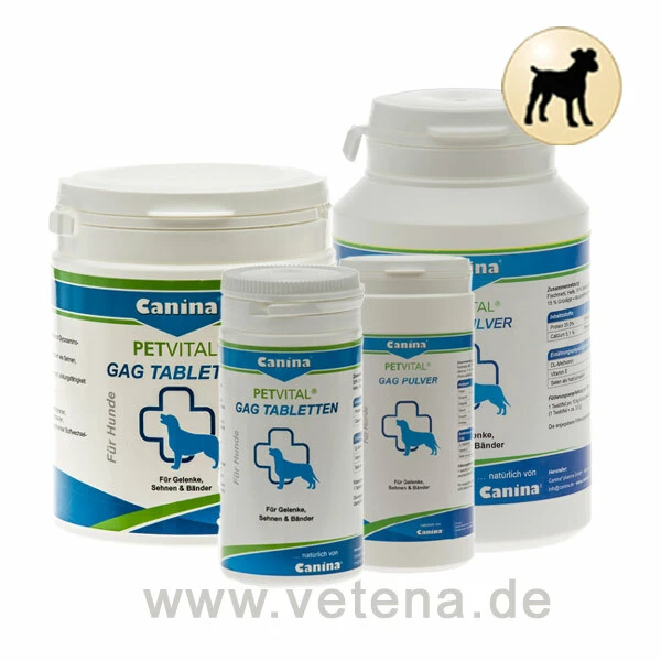 Canina Petvital GAG Tabletten & Pulver 1 Canina Petvital GAG Tabletten & Pulver