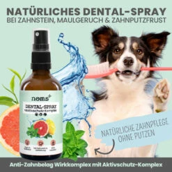 Noms+ Dental-Spray Für Hunde & Katzen 12 Noms+ Dental-Spray Für Hunde & Katzen -Geschäft Für Tierbedarf nomsplus dental spray hund katze4