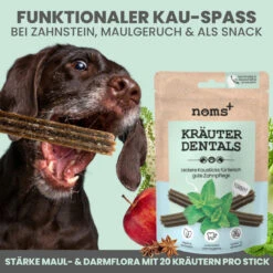 Noms+ Kräuter Dentals Für Hunde -Geschäft Für Tierbedarf nomsplus kraeuter dentals hunde3