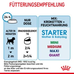 Royal Canin Starter Mousse Mother & Babydog Nassfutter Für Hunde -Geschäft Für Tierbedarf royal canin starter mousse mother babydog hund7